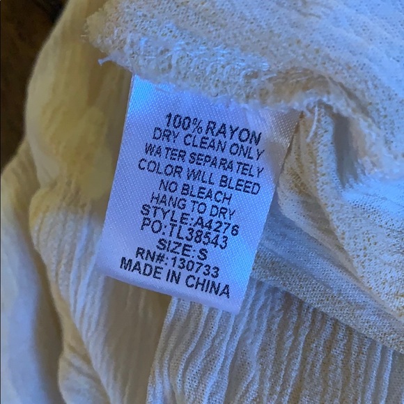 Umgee Yellow & White Button Down - Picture 6 of 6